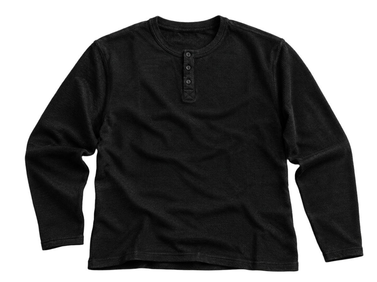 Black Henley — back