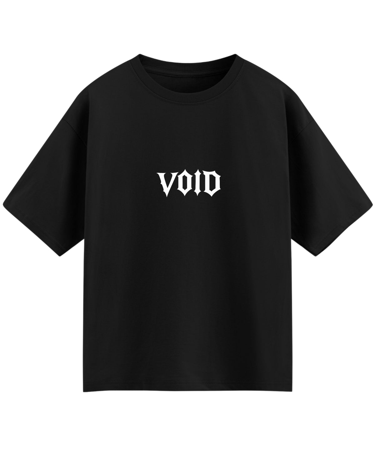 Black Oversized T-shirt Front Design