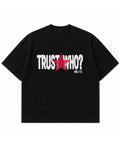 Black waffle boxy fit Front Design