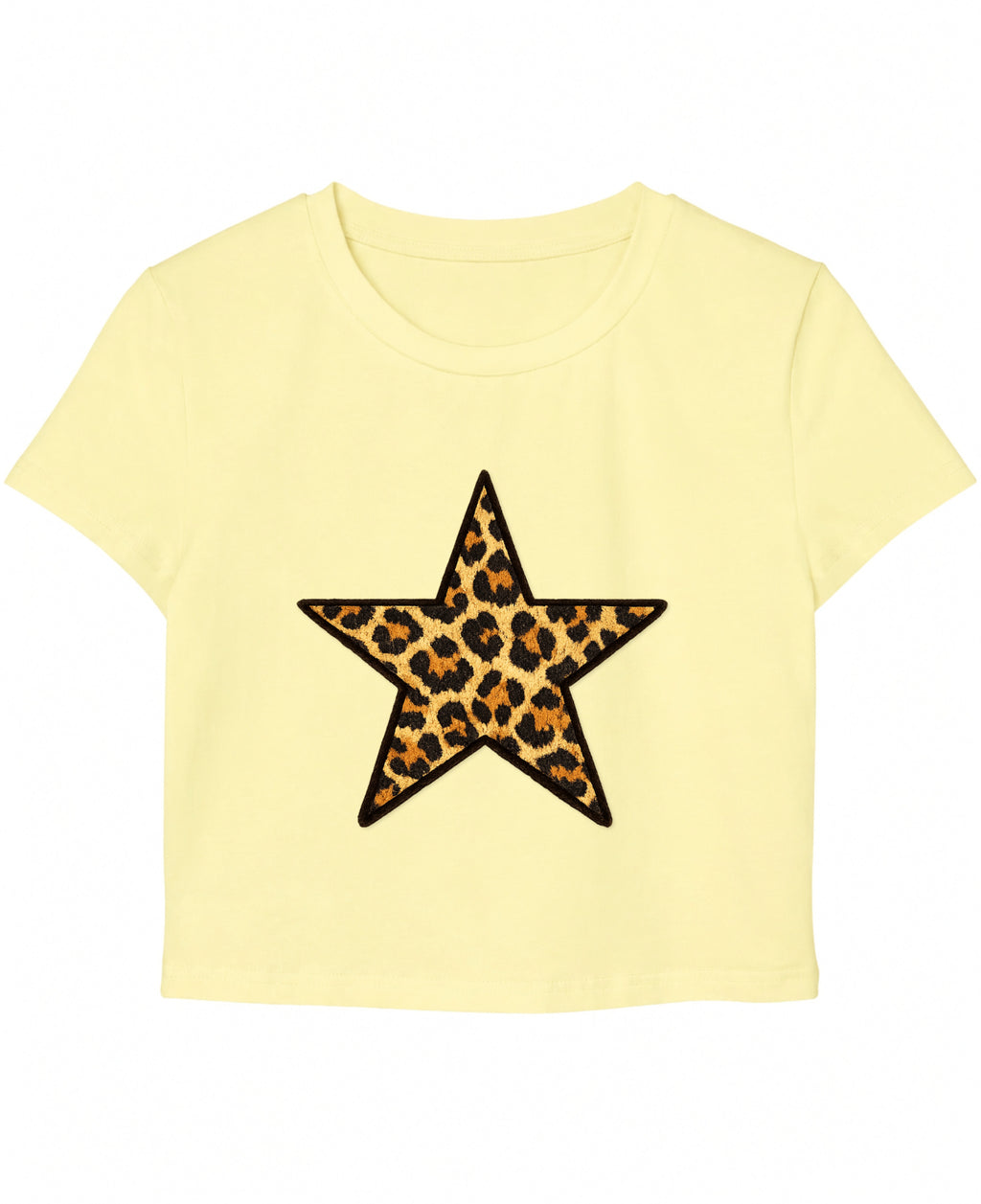 Butter Yellow Baby Tee Front Design