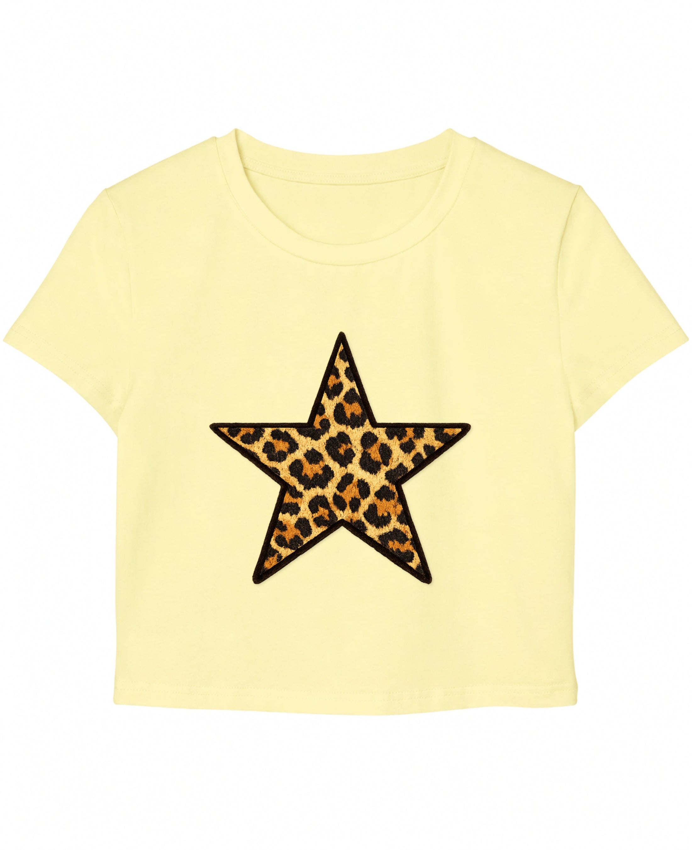 Butter Yellow Baby Tee Front Design
